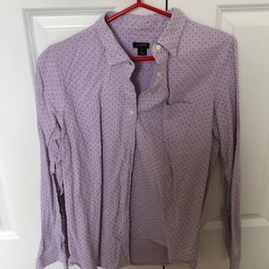 J. Crew Tops - Purple polka dot ladies fitted button down J. Crew Tops - Purple polka dot ladies fitted button down